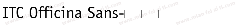ITC Officina Sans字体转换